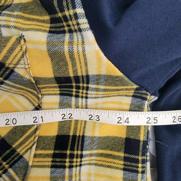 Mik Mesh Faux Sherpa Plaid Hoodie Shirt sz XL - Picture 8 of 9